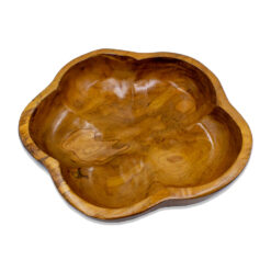 Ahşap Kase Papatya Dekoratif Gondol Tik Ağacı