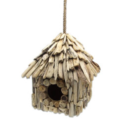 Ahşap Kuş Yuvası Kuş Evi El Yapımı Bahçe Dekoru