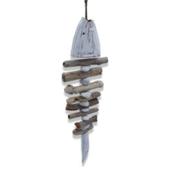 Ahşap Kılçık Balık Duvar Objesi Balkon Süsü Dekor