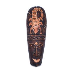 Surat Mask Akrep Ahşap Duvar Objesi Yüz Maske