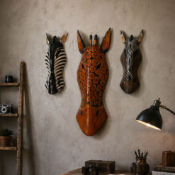 Mask Seti Zürafa Zebra Dekoratif Duvar Objesi